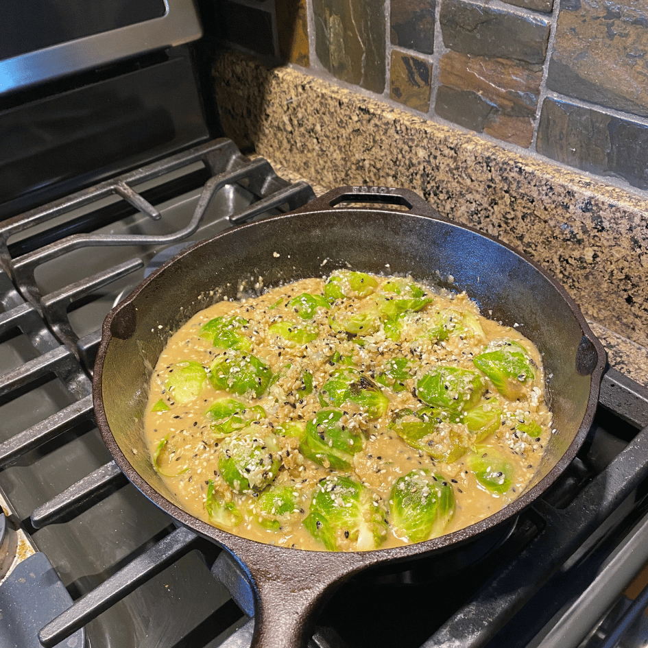 Miso Sesame Glazed Brussel Sprouts – Great Lakes Refill Company