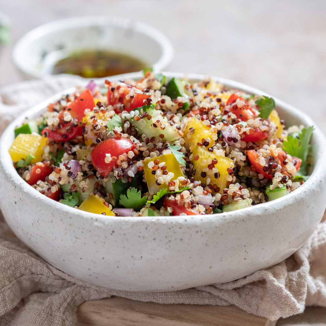 Tricolour Greek Quinoa Salad – Great Lakes Refill Company