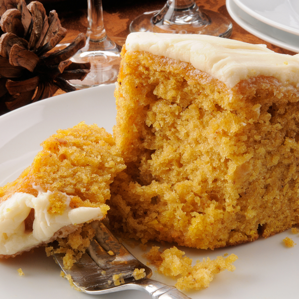 Pumpkin Cake with Cream Cheese Icing