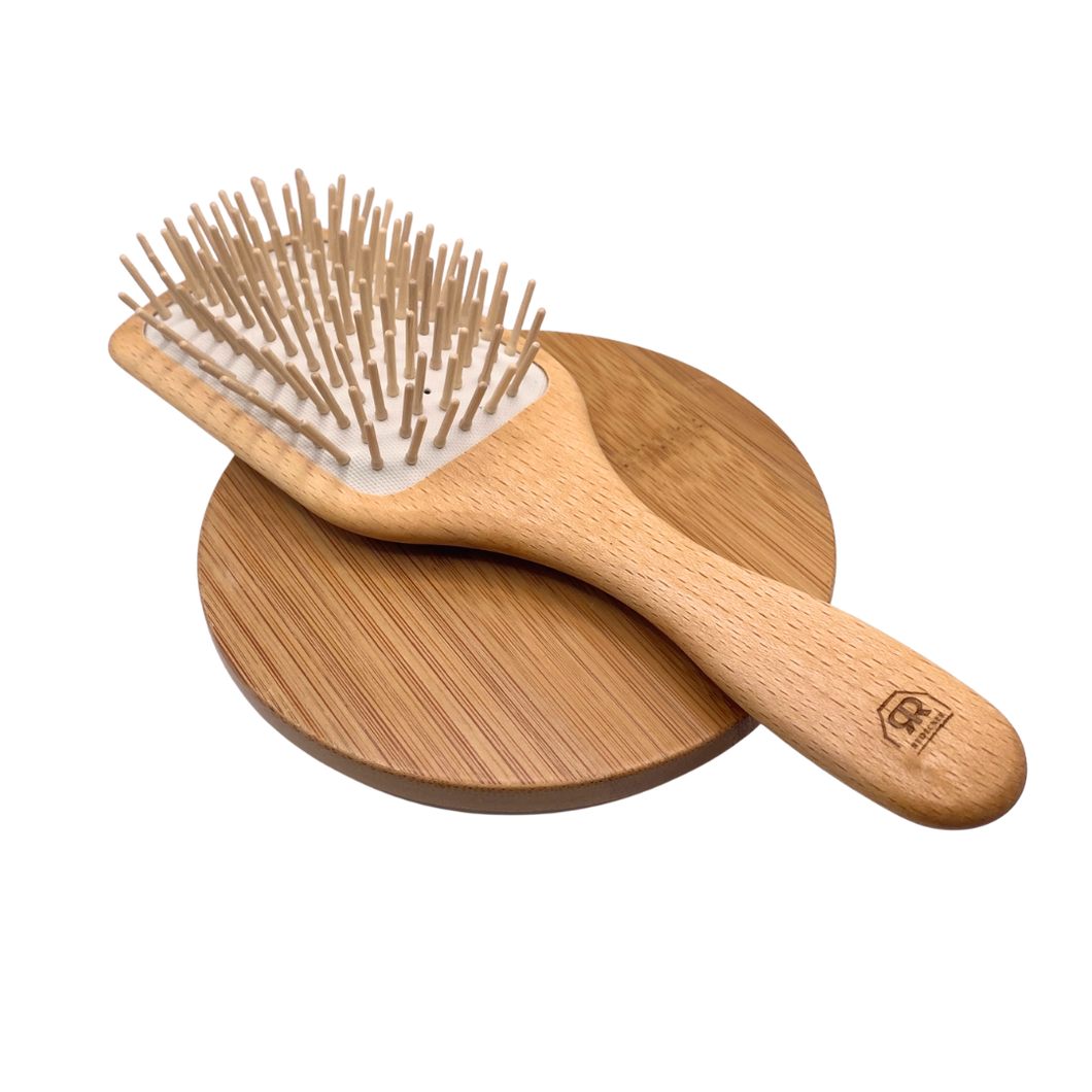 Wooden Hair Brush, Large Rectangle