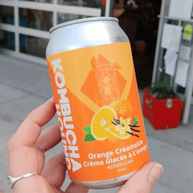 Kombucha, Canned, Orange Creamsicle