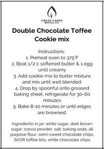 Double Chocolate Toffee, Cookie Mix