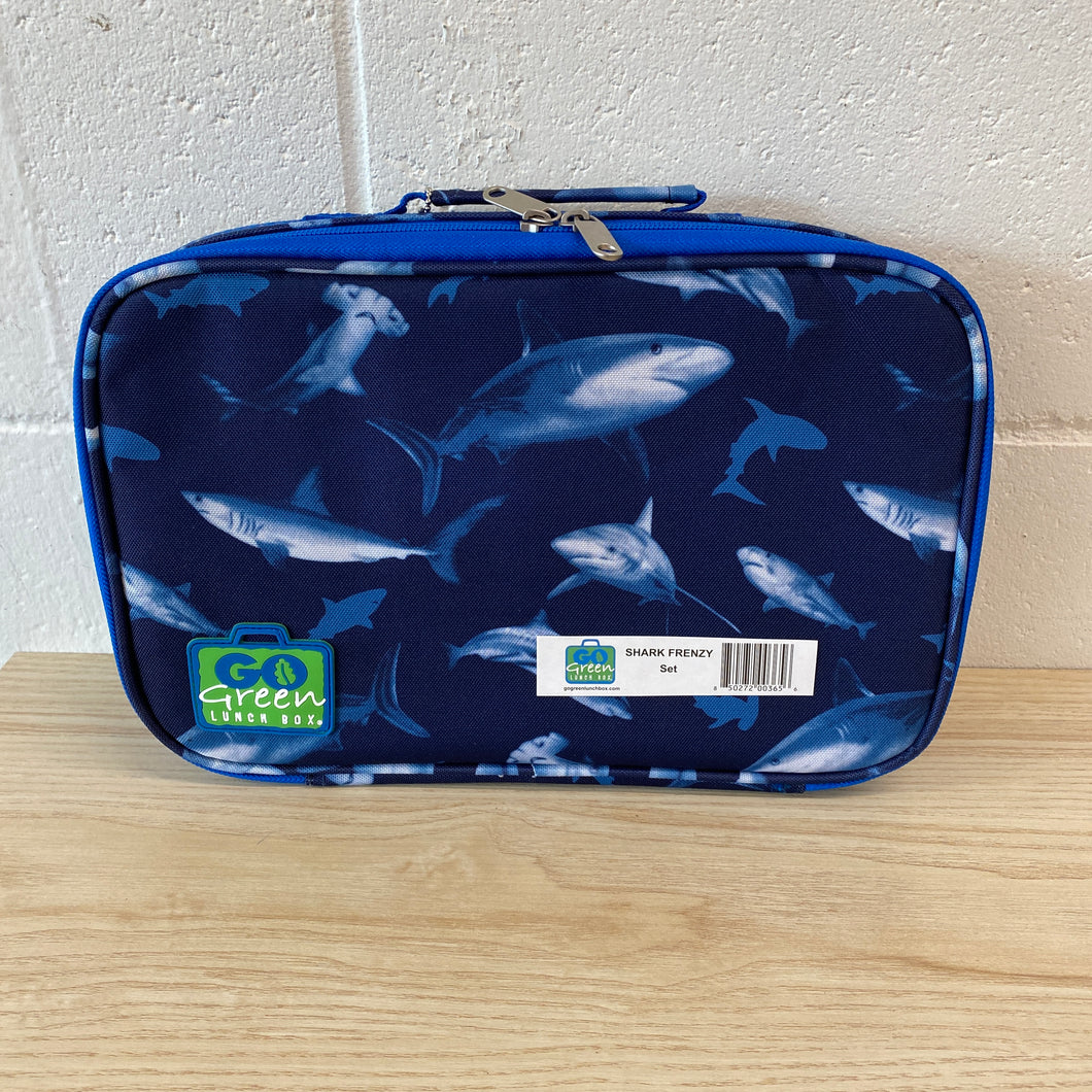 Go Green Lunch Box Set, Shark Frenzy