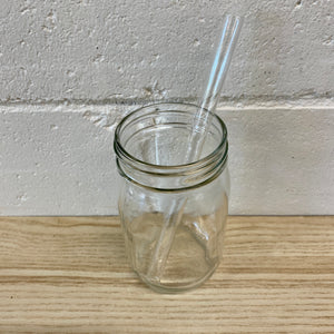 Glass Straw, Regular, Straight, Clear