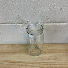Load image into Gallery viewer, Glass Straw, Regular, Bent, Clear