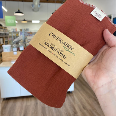 Kitchen Towel, Muslin, Nutmeg