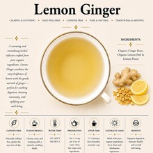 Load image into Gallery viewer, Organic Lemon Ginger Tea