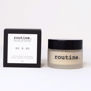 Deodorant, So and So, Routine