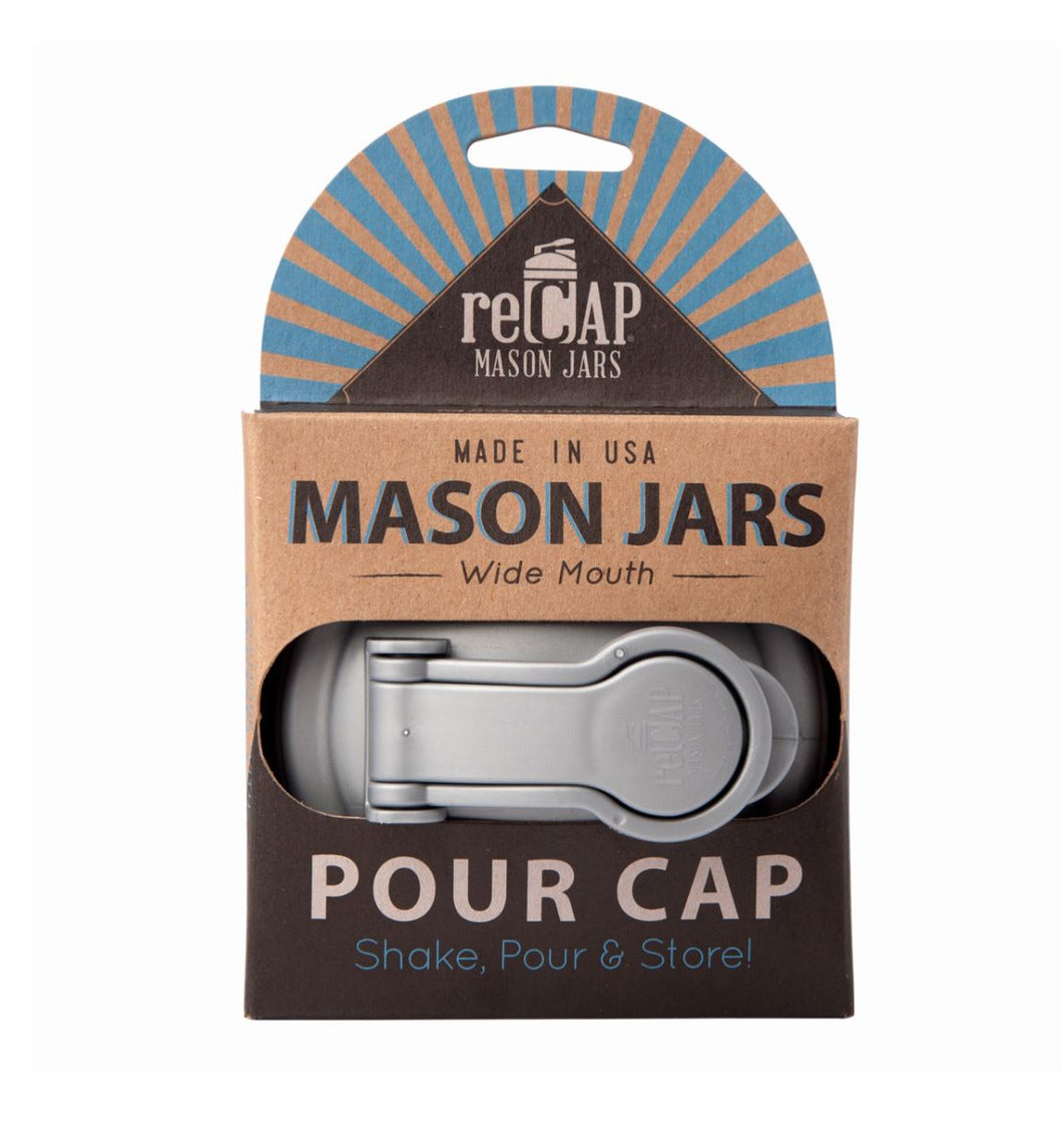 Adapta Pour Cap, Wide Mouth, Grey