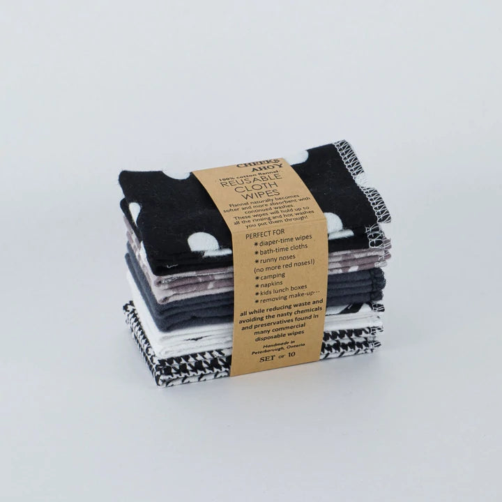 Cloth Wipes, Monochrome