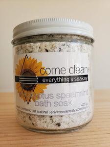 Prefilled, Eucalyptus Spearmint Bath Soak, Come Clean