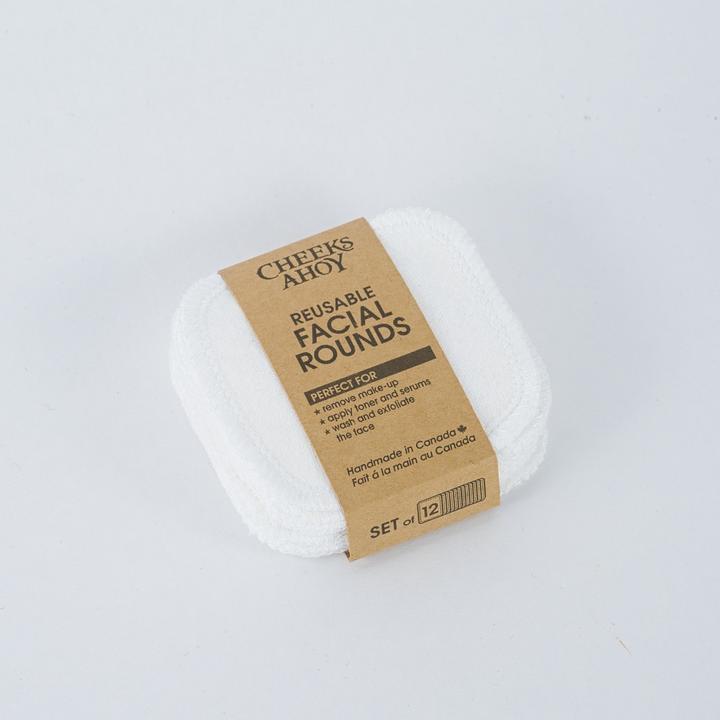 Makeup Remover Pads, White, 12-pack