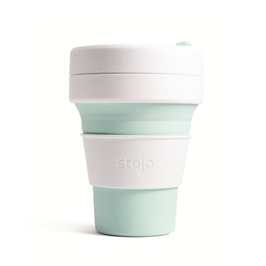 Coffee Cup, Collapsible Pocket Cup, 12oz, Mint