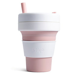 Coffee Cup, Collapsible Biggie Cup, 16oz, Rose