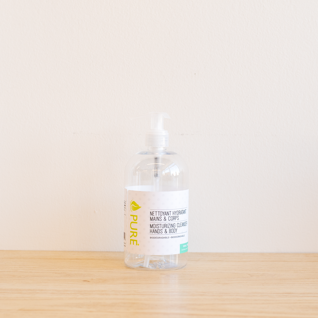 Hand & Body Soap Bottle, Pure