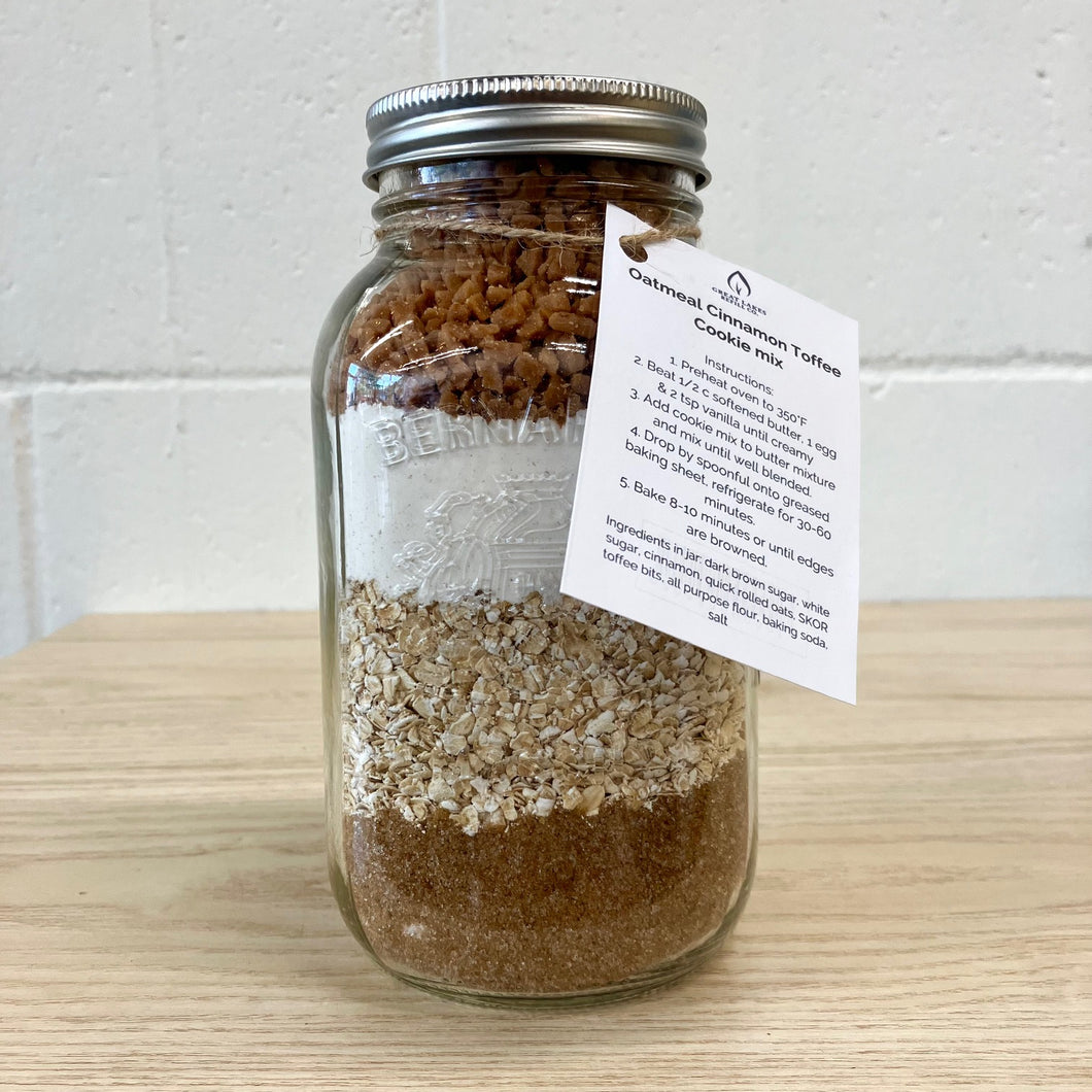 Oatmeal Cinnamon Toffee, Cookie Mix