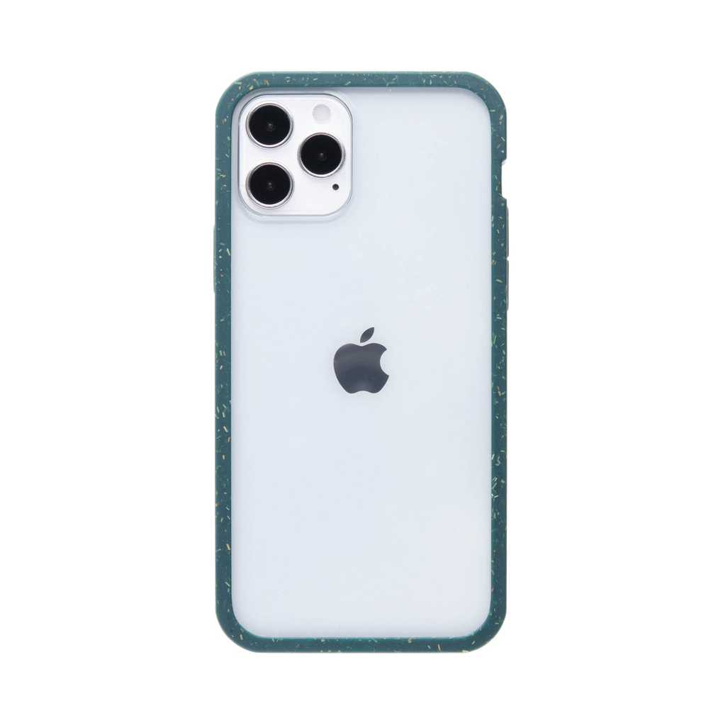 Clear Eco-Friendly iPhone 12/iPhone 12 Pro Case with Green Ridge