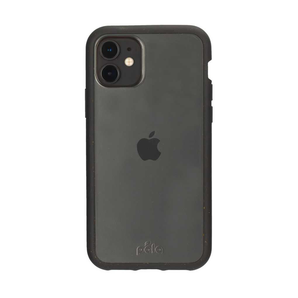 Clear Eco-Friendly iPhone 11 Case with Black Ridge