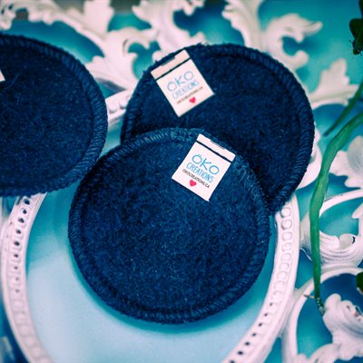 Makeup Removal Pads, Single, Black