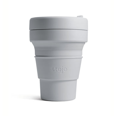 Coffee Cup, Collapsible Pocket Cup, 12oz, Dove