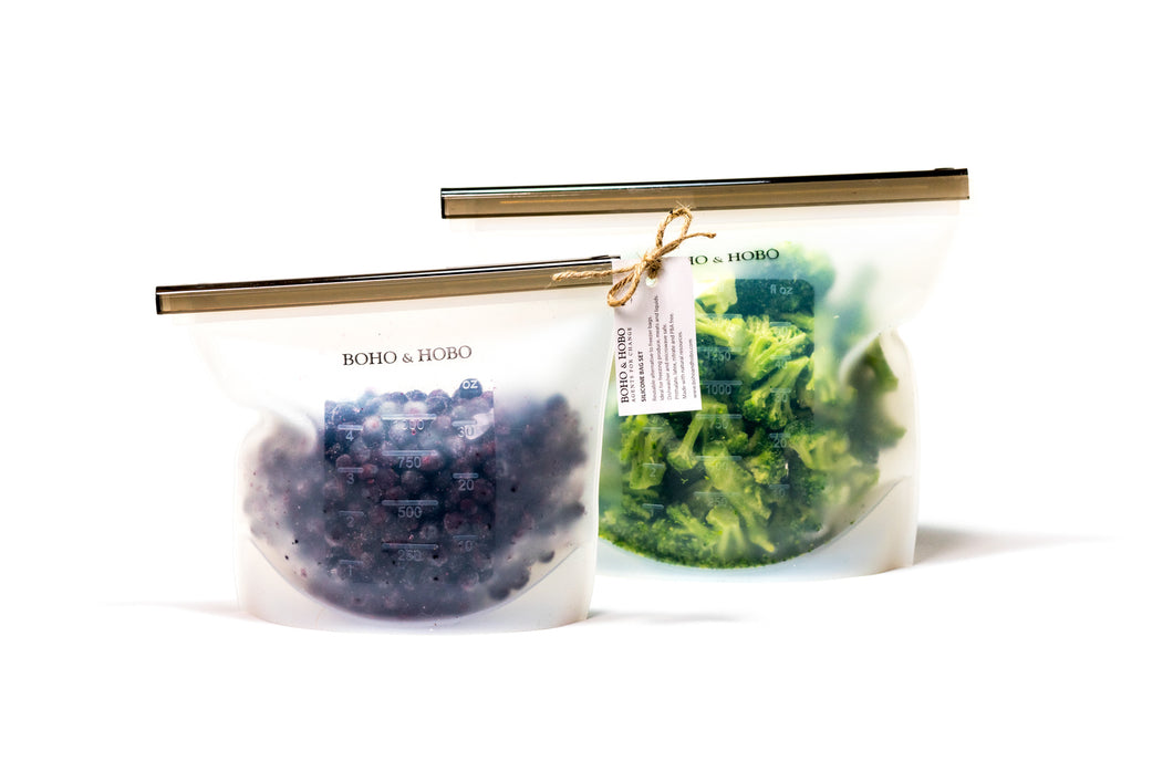 Silicone Bag, Set of 2