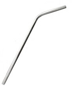 Stainless Straw, Regular, Bent