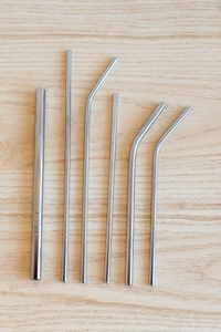 Stainless Straw, Long, Bent