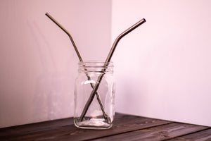 Stainless Straw, Smoothie, Bent