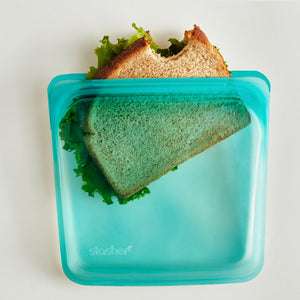 Stasher, Sandwich Bag, Aqua