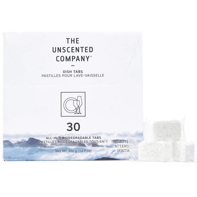 Prefilled, Dishwasher Tabs, 30 Pack, The Unscented Co