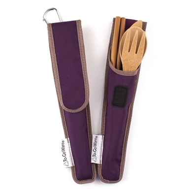 Utensil Set, Adult, Purple