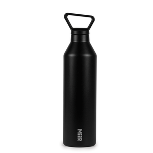 Water bottle, Narrow, Black, 23oz