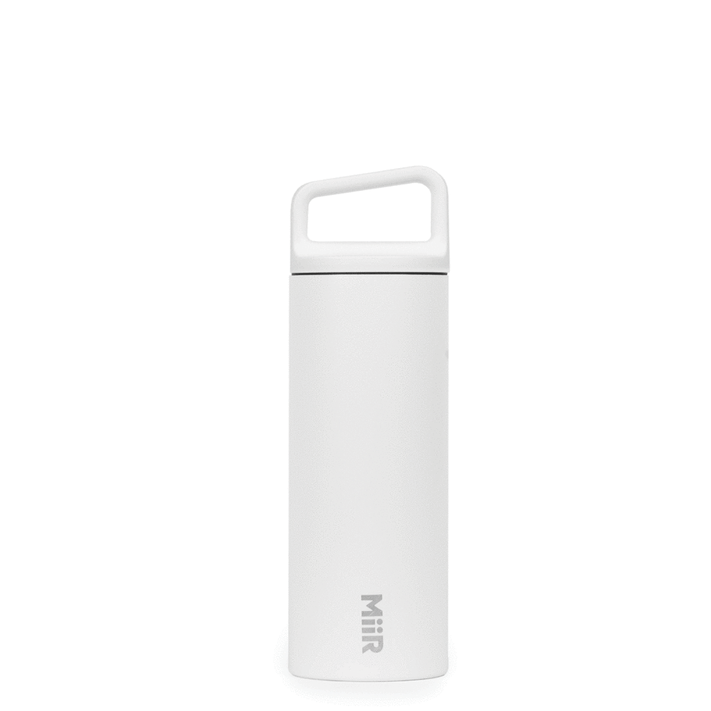Water bottle, Wide, White, 20oz